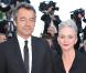 Michel Denisot et sa femme lors du dernier tapis rouge du 63e festival de Cannes le 23 mai 2010