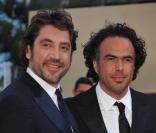 Javier Bardem et Alejandro Gonzales Inarritu lors du dernier tapis rouge du 63e festival de Cannes le 23 mai 2010
