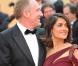Salma Hayek très amoureuse de son époux François-Henri Pinault à Cannes le 12 mai 2010 