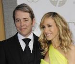 Matthew Broderick et Sarah Jessica Parker, dans une robe Valentino, lors de l'avant-première à New York de Sex and The City 2 le 24 mai 2010