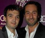 Thomas Langmann et Gilles Lellouche au  Heaven's Floor by Albane , à l'occasion du 63e Festival de Cannes, en mai 2010.