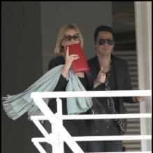 Kate Moss et Jamie Hince, à Saint-Barthélémy. Mai 2010<br />