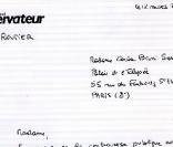 Lettre de Airy Routier à l'attention de Carla Sarkozy