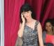 Katy Perry quitte son hôtel parisien pour se rendre sur le plateau du Grand Journal de Canal+, vendredi 11 juin.