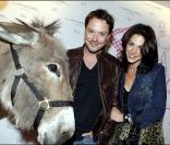 Davy Sardou et sa douce Noémie Elbaz à la soirée Lancel organisée pour le lancement du BB Bag, le 14 juin 2010