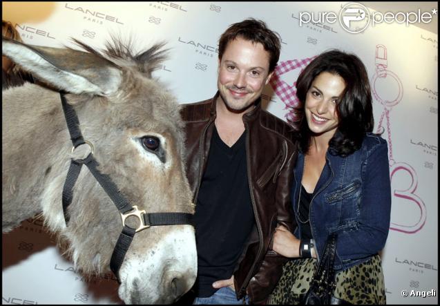 Davy Sardou et sa douce Noémie Elbaz à la soirée Lancel organisée pour le lancement du BB Bag, le 14 juin 2010