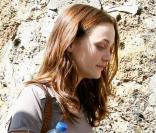 Leighton Meester sur le tournage de la comédie américaine  Monte Carlo , à Paris, le 23 juin 2010.