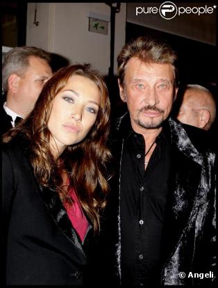Laura Smet et son papa Johnny Hallyday 