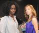 La ravissante Aïssa Maïga et Sylvie Testud, à l'occasion de l'inauguration de la boutique Mini, à Paris, le 30 juin 2010.