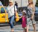 Heidi Klum en famille dans le quartier de Soho à New York, le 7 juillet 2010