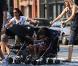 Heidi Klum en famille dans le quartier de Soho à New York, le 7 juillet 2010