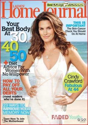 Cindy Crawford en couverture de  Ladie's Home Journal 