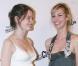 Pauline Etienne et Louise Bourgoin au cinéma MK2 à Paris pour la première de L'autre Monde; Le 8 juillet 2010