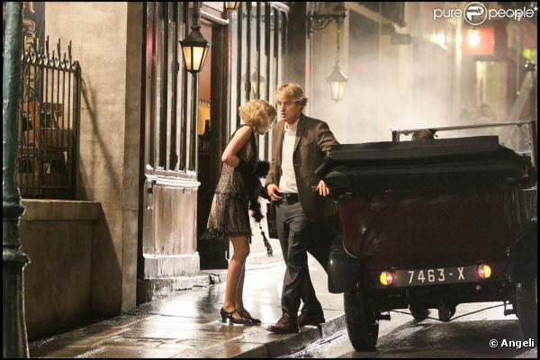 Owen Wilson sur le tournage de  Minuit à Paris , de Woody Allen, à Paris, le 12 juillet 2010.