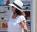 Joan Collins à Saint-Tropez, le 18 juillet 2010.