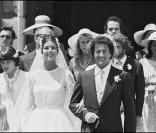 Caroline de Monaco et Philippe Junot le jour de leur mariage, le 29 juin 1978