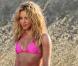  Shakira, sublime à l'occasion d'un shooting à Ibiza le 22 juillet 2010 