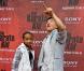 Jaden Smith et Jackie Chan lors de l'avant-première de Karate Kid à Friedrikstad en Norvège le 23 juillet 2010