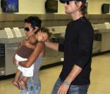 Halle Berry, en compagnie de son ex-boyfriend Gabriel Aubry, et leur fille Nahla, 2 ans.