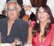 Flavio Briatore et sa sublime Elisabetta Gregoraci à l'occasion d'une fête donnée par Flavio Briatore à Porto Cervo, en Sardaigne, le 31 juillet 2010.