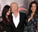 Rumer Willis, Bruce Willis et Emma Heming, lors de l'avant-première de  The Expendables , au Graumann's Chinese Theatre d'Hollywood, à Los Angeles, le 3 août 2010.