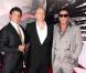 Sylvester Stallone, Bruce Willis et Mickey Rourke, lors de l'avant-première de  The Expendables , au Graumann's Chinese Theatre d'Hollywood, à Los Angeles, le 3 août 2010.
