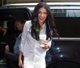 Jessica Szohr à son arrivée sur le plateau de Regis and Kelly à New York le 11 août 2010