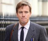 Ewan McGregor sur le tournage à Londres de Salmon Fishing in the Yemen à Londres le 18 août 2010 
