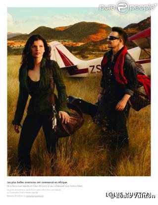 Bono et sa femme Ali Hewson dans la campagne Core Values de Louis Vuitton 