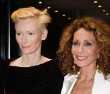 Avant-première d' Amore , à Paris, le 31 août 2010 : Tilda Swinton et Marisa Berenson 