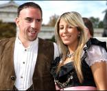 Franck Ribéry et sa femme Wahiba