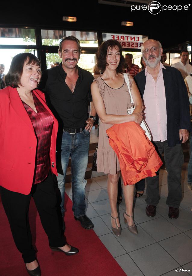 Myriam Boyer, Jean Dujardin, Anne Alvaro et Bertrand Blier au festival d'Angoulême en août 2010 