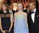 Sofia Coppola, Elle Fanning et Stephen Dorff, à l'occasion de l'avant-première de Somewhere , lors de la 67e Mostra de Venise, le 4 septembre 2010.