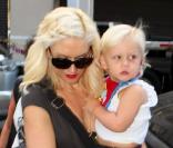 Gwen Stefani et son fils Zuma lors de la Fashion Week new-yorkaise, le 11 septembre 2010