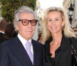 Jean-Daniel Lorieux et son épouse lors de la présentation du film Ces amours-là à Paris le 12 septembre 2010