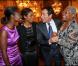 Aïssa Maïga, Sara Martins, Bernard Montiel et Firmine Richard au 4e Gala organisé au profit de l'association Maïsha Africa. Lyon, le 3 octobre