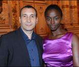 Zinedine Soualem et Aïssa Maïga au 4e Gala organisé au profit de l'association Maïsha Africa. Lyon, le 3 octobre