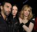 Riccardo Tisci, Mariacarla Boscono et Courtney Love lors de la soirée Givenchy à Paris, le 3 octobre 2010
