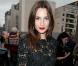 Astrid Munoz se rendant au défilé Valentino à Paris, le 5 octobre 2010