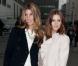 Bianca Brandolini et Olivia Palermo se rendant au défilé Valentino à Paris, le 5 octobre 2010