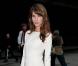 Caroline Sieber se rendant au défilé Valentino à Paris, le 5 octobre 2010