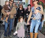 David Charvet et Brooke Burke avec leurs enfants 