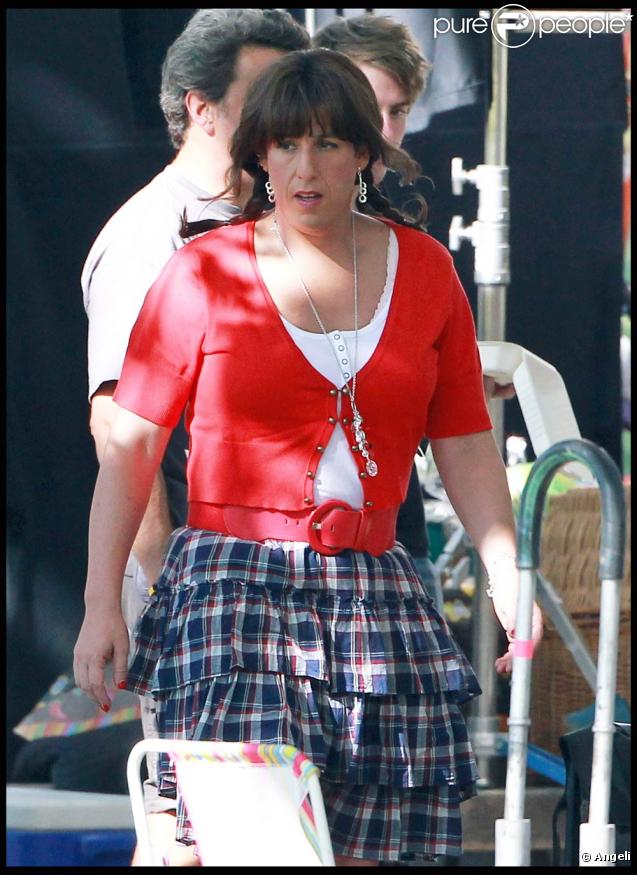Adam Sandler, à l'occasion du tournage de  Jack and Jill , au Griffith Park de Los Angeles, le 13 octobre 2010. 