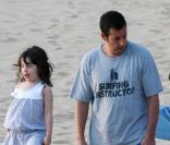 Adam Sandler et sa fille de 4 ans, Sadie, en avril 2010.