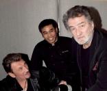 Eddy Mitchell et son ami Johnny Hallyday en 2009 