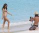 La belle Alessandra Ambrosio en shooting à Saint-Barthelemy, en octobre 2010.