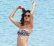 La belle Alessandra Ambrosio en shooting à Saint-Barthelemy, en octobre 2010.