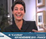 Alessandra Sublet reçoit Patrick Timsit dans  C à vous  et bat son record d'audience, le 1er novembre 2010