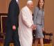 Felipe et Letizia d'Espagne accueillaient samedi 6 novembre le pape Benoît XVI pour une visite de deux jours.