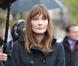 Carla Bruni lors des commémorations du 11 novembre à Paris, au pied de la statue de Georges Clemenceau.